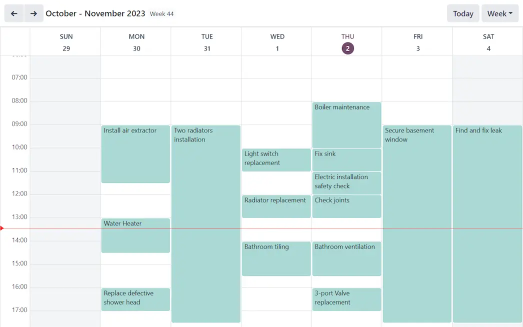 Planifiez et mettez à jour l'agenda de votre équipe par jour, par semaine ou par heure