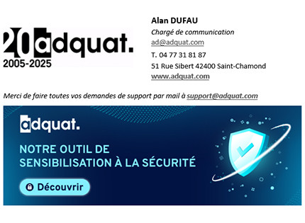 signature email Saint Etienne