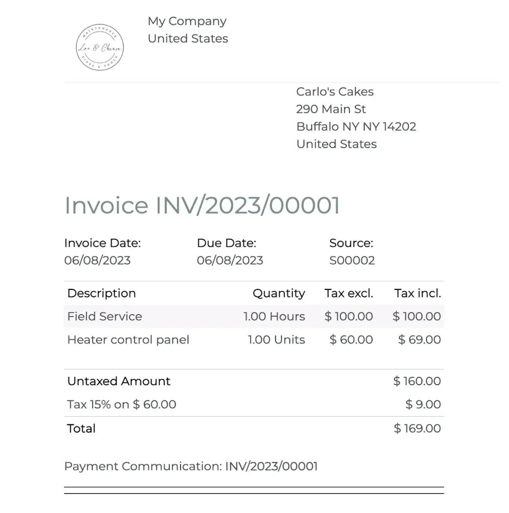 field-service-invoice