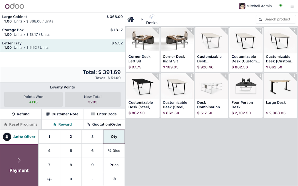 Un point de vente conçu pour le commerce de détail