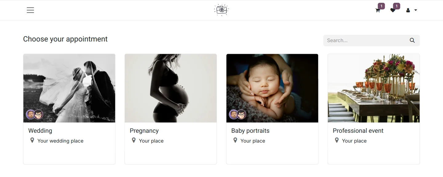 Créez différents types de rendez-vous que vos clients peuvent réserver en fonction de vos disponibilités.