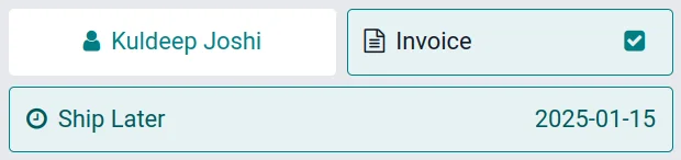 sélectionnez une date de livraison directement depuis le point de vente pour générer automatiquement un bon de livraison dans l'application Inventaire.