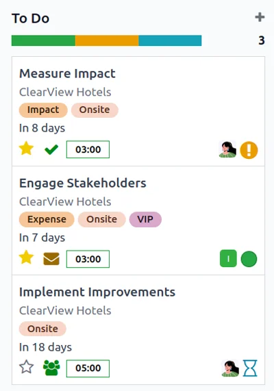 Une fois vos services vendus, Odoo crée automatiquement des projets et des tâches pour chaque cas
