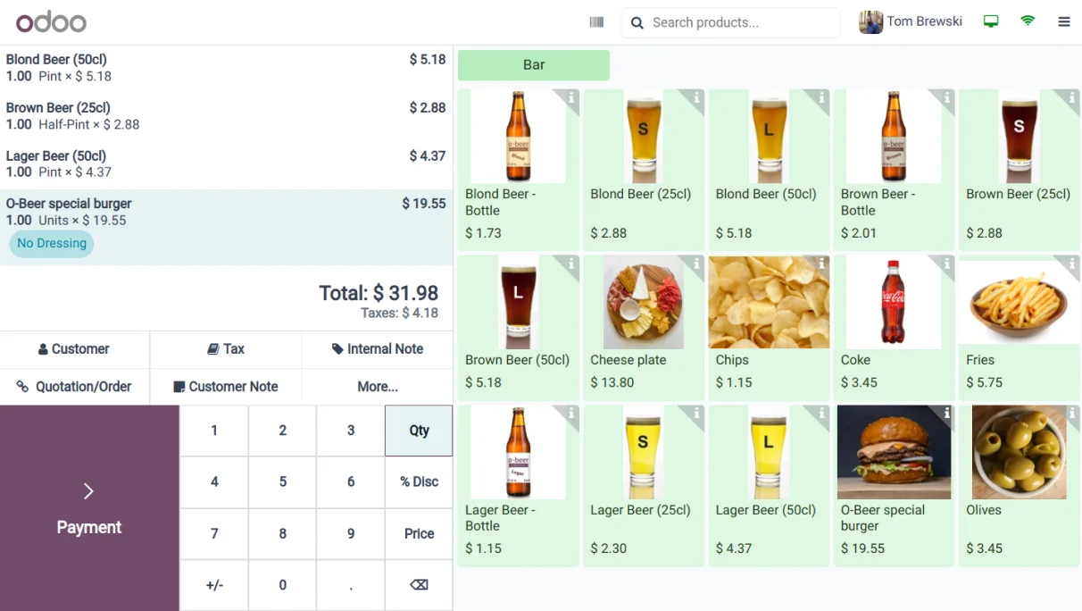 Une interface intuitive Configurez votre point de vente en quelques secondes et commencez à vendre en quelques minutes