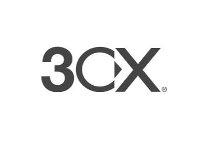 3CX logo dark