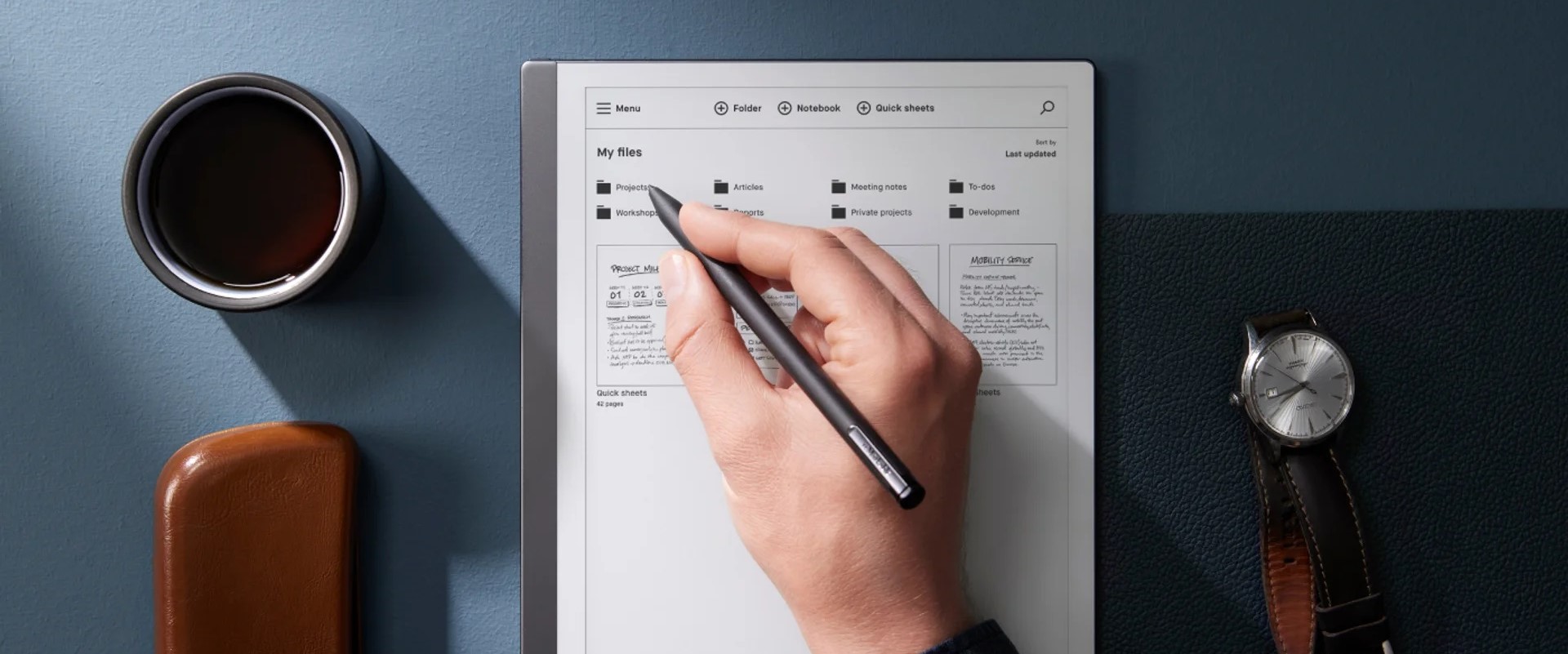 tablette reMarkable stylo